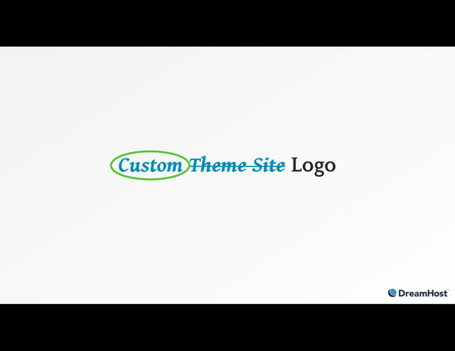 Custom Theme Site Logo
