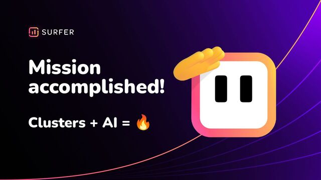 Mission
accomplished!
Clusters + AI = 🔥
