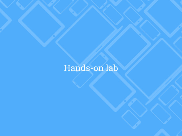 Hands-on lab
