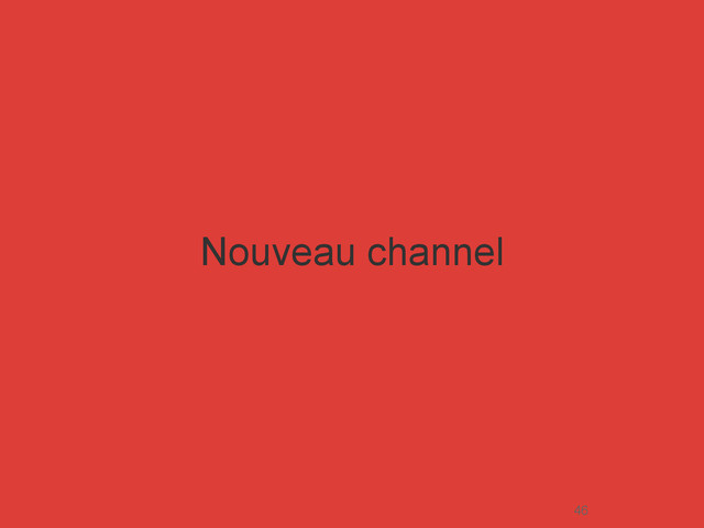 Nouveau channel
46
