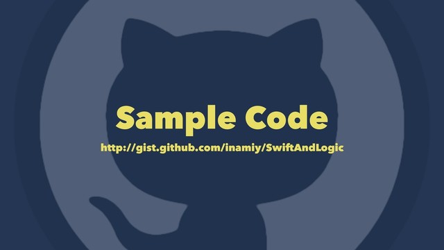 Sample Code 
http://gist.github.com/inamiy/SwiftAndLogic
