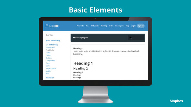 Basic Elements
Mapbox
