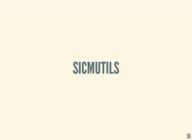 SICMUTILS
4
