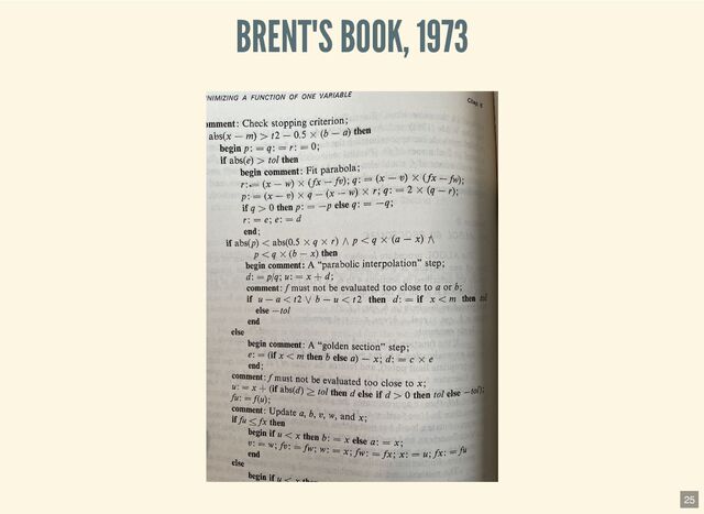BRENT'S BOOK, 1973
25
