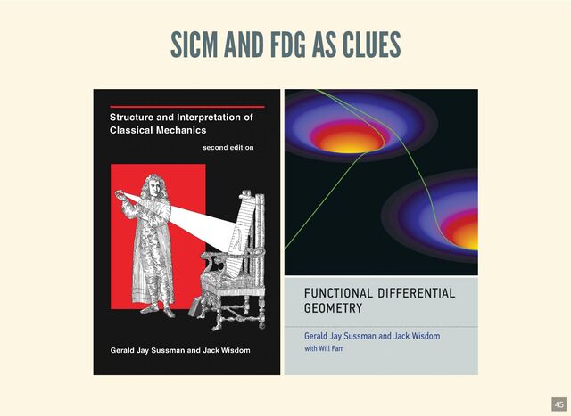 SICM AND FDG AS CLUES


45
