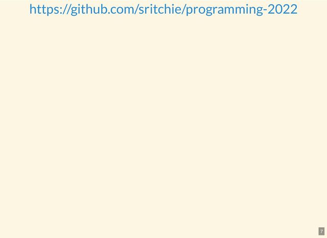https://github.com/sritchie/programming-2022
7
