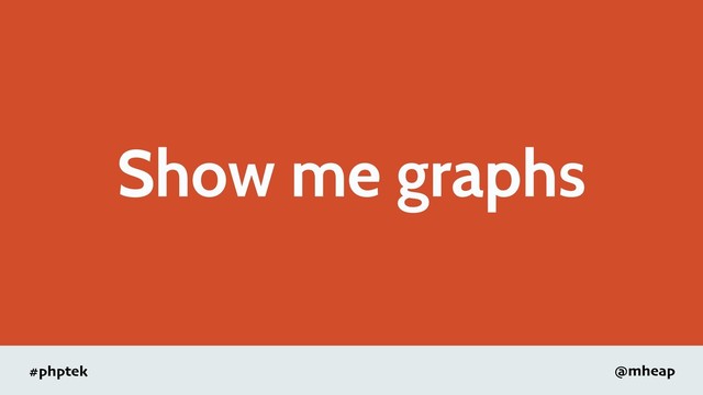 #phptek @mheap
Show me graphs
