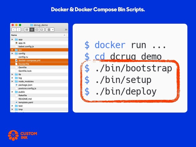 Docker & Docker Compose Bin Scripts.
