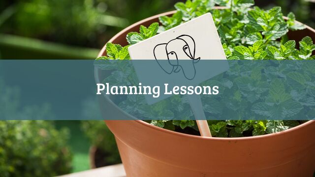 Planning Lessons
