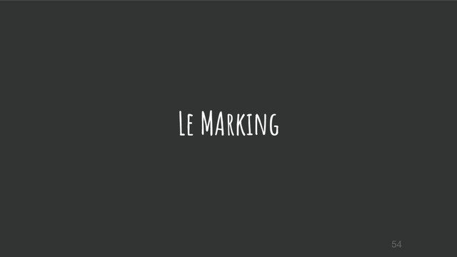 Le MArking
54
