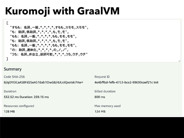 Kuromoji with GraalVM

