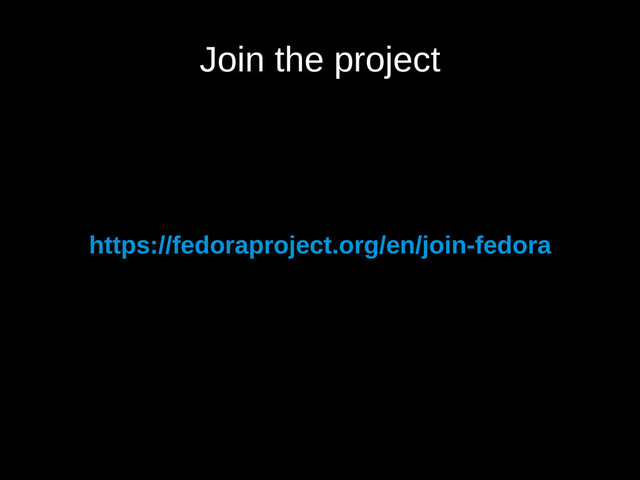 Join the project
https://fedoraproject.org/en/join-fedora
