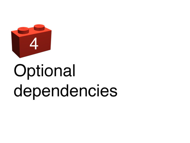 Optional
dependencies
4
