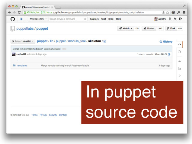 In puppet
source code
