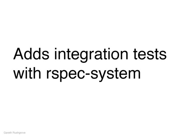 Adds integration tests
with rspec-system
Gareth Rushgrove
