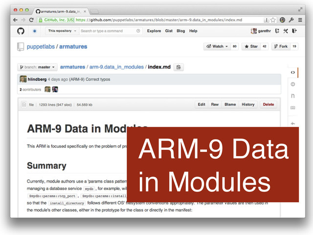 ARM-9 Data
in Modules
