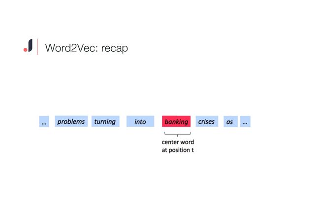 Word2Vec: recap
