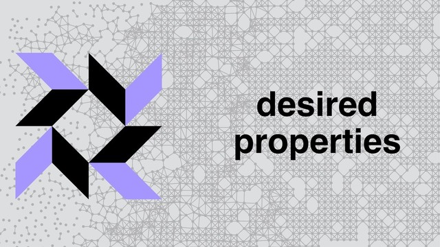 desired
properties
