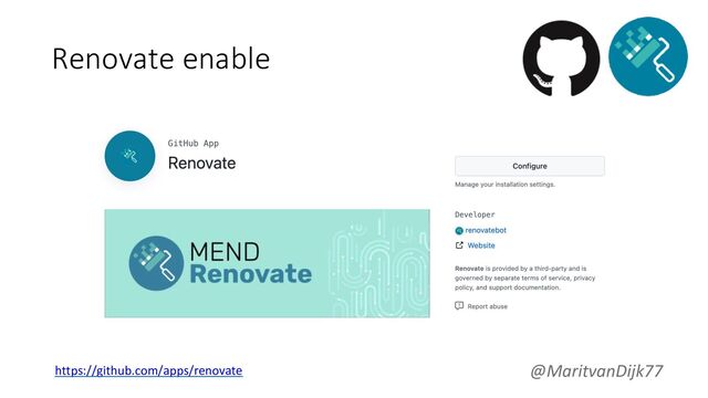 Renovate enable
@MaritvanDijk77
https://github.com/apps/renovate
