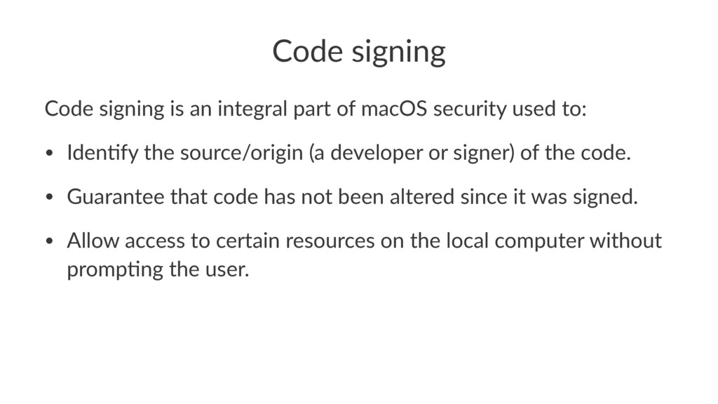 mac os framework code signing