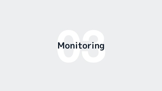 03
Monitoring
