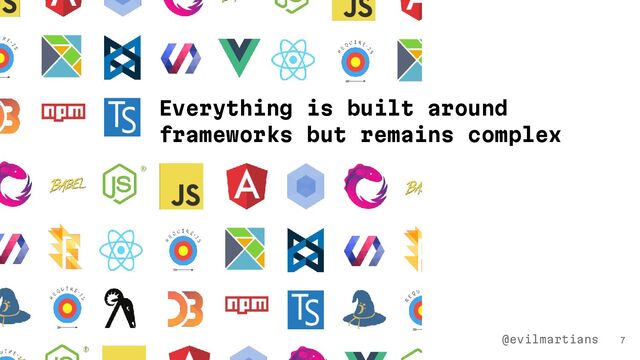 7
Everything is built around
frameworks but remains complex
@evilmartians
