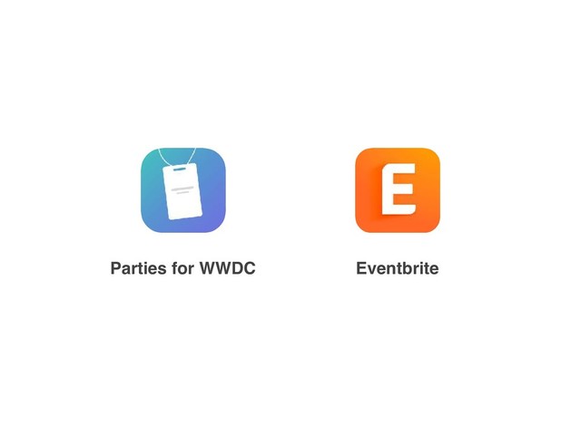 Parties for WWDC Eventbrite
