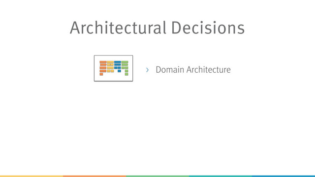Architectural Decisions
> Domain Architecture
