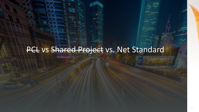 59
59
PCL vs Shared Project vs. Net Standard

