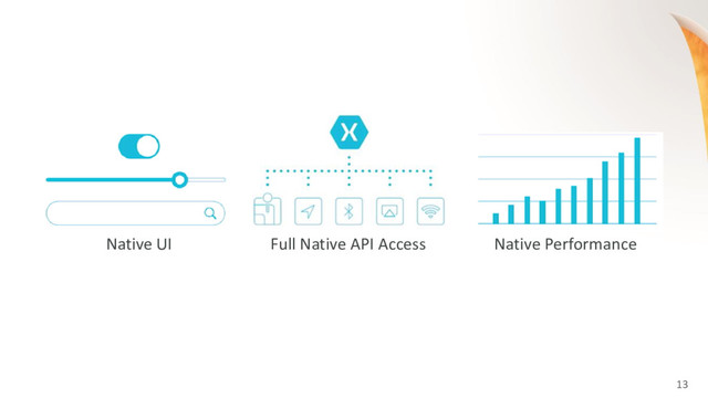 13
Native UI Full Native API Access Native Performance
