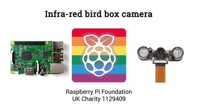 Infra-red bird box camera
Raspberry Pi Foundation
UK Charity 1129409
