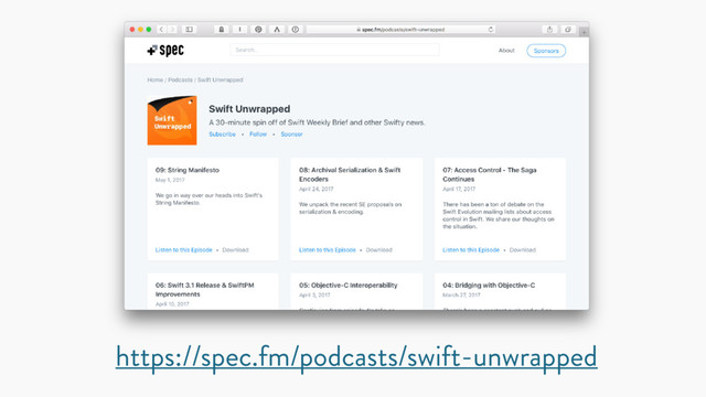 https://spec.fm/podcasts/swift-unwrapped
