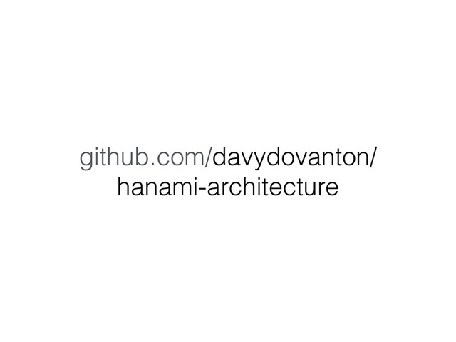github.com/davydovanton/
hanami-architecture
