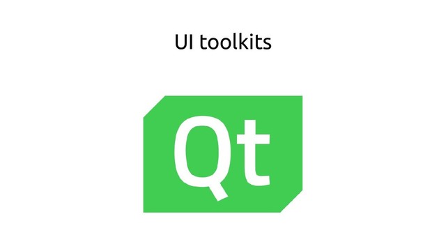 UI toolkits
