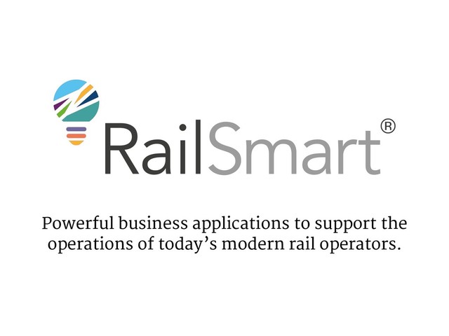 Powerful business applications to support the
operations of today’s modern rail operators.
