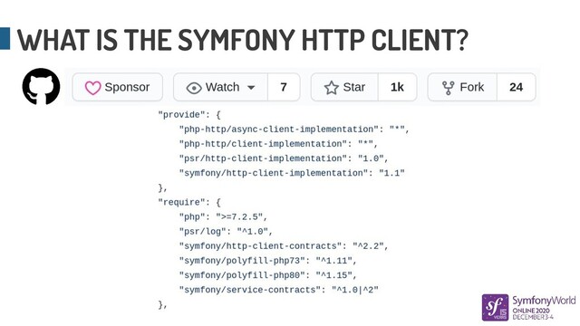 WHAT IS THE SYMFONY HTTP CLIENT?
