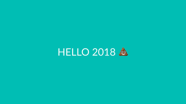 HELLO 2018
