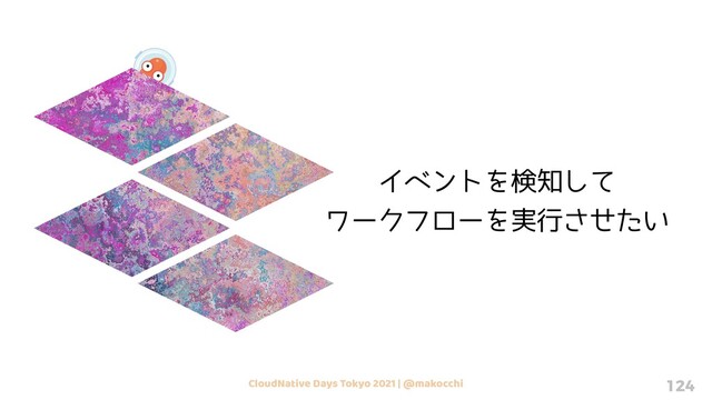 CloudNative Days Tokyo 2021 | @makocchi 124
イベントを検知して
ワークフローを実行させたい
