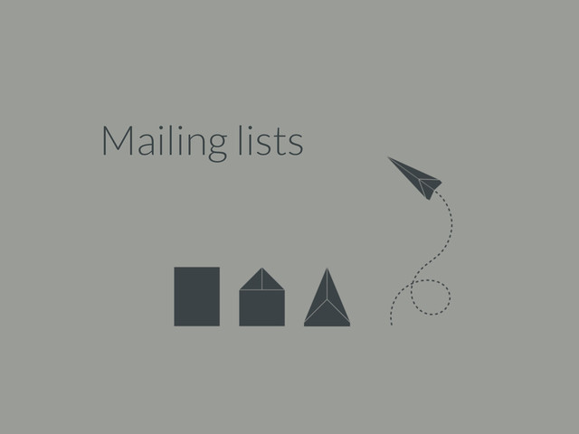 Mailing lists

