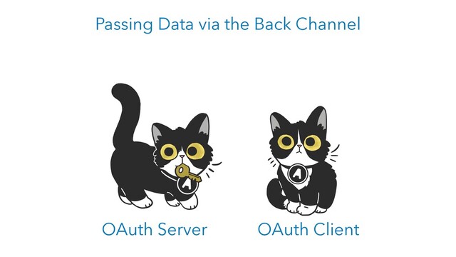 OAuth Server OAuth Client
Passing Data via the Back Channel
