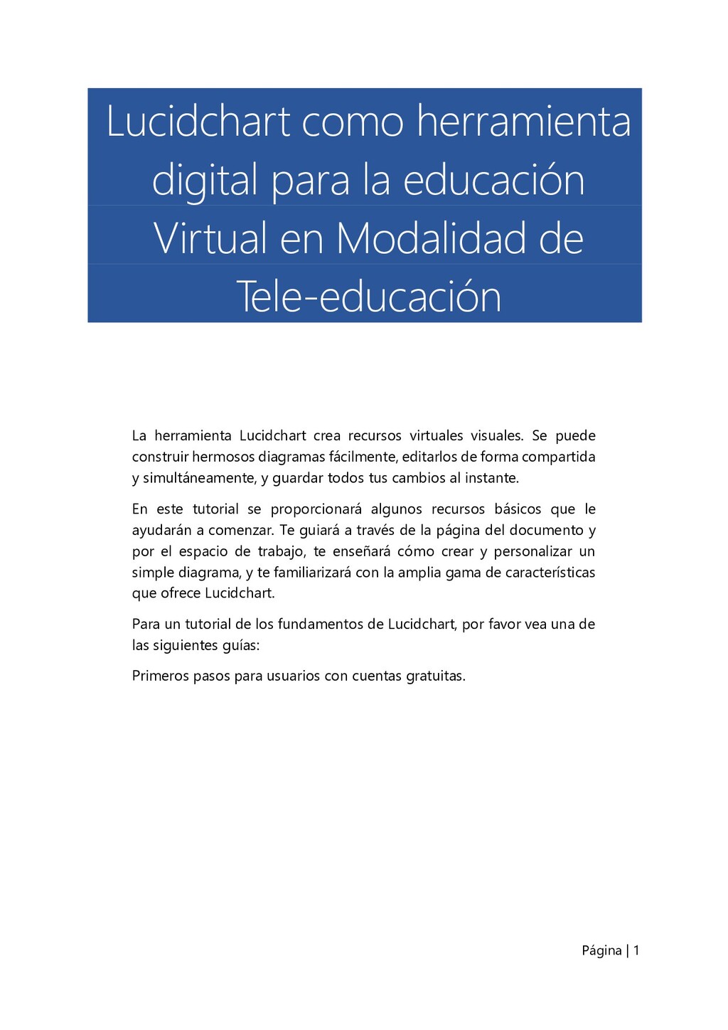 Lucidchart Como Herramienta Digital Para La Educación Virtual En Modalidad De Tele Educación 9689