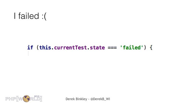 Derek Binkley - @DerekB_WI
I failed :(
