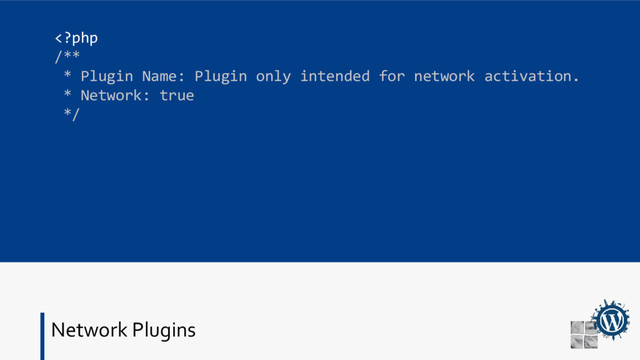 Network Plugins
