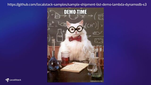 https://github.com/localstack-samples/sample-shipment-list-demo-lambda-dynamodb-s3
