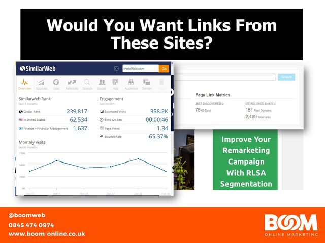 Would You Want Links From
These Sites?
