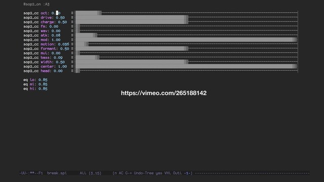 Emacs Demo
https://vimeo.com/265188142
