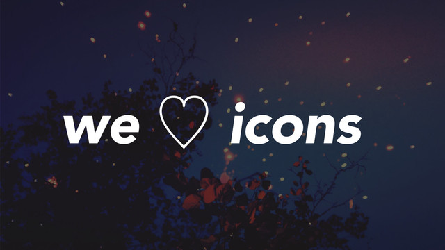 we ὑ icons
