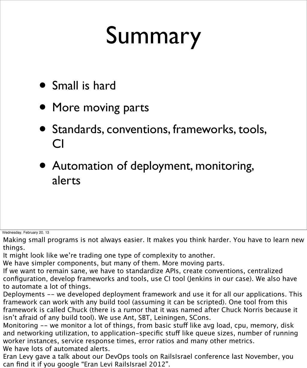 Kontera Applying Unix Philosophy Principles To Backend Architecture Speaker Deck