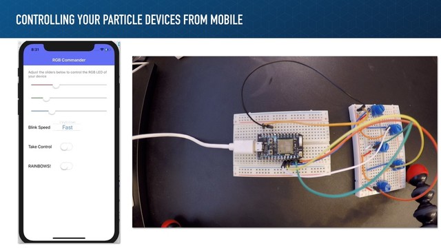 CONTROLLING YOUR PARTICLE DEVICES FROM MOBILE
