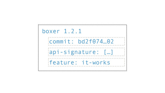 boxer 1.2.1
commit: bd2f074…02
api-signature: […]
feature: it-works

